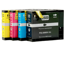 PGI2600XL Compatible Value Pack - 4 Cartridges for Canon - TonerMax