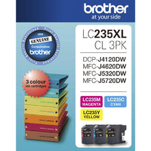 LC235XLCL3PK Brother Ink Cartridge - Colour Pack (Cyan, Magenta & Yellow) - TonerMax