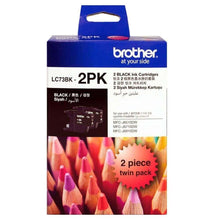 LC73BK Brother Black Ink Cartridge - Twin Pack 600 Pages Each - TonerMax